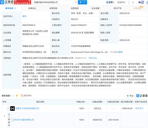 科大訊飛在西藏布局 新公司含多項(xiàng)AI業(yè)務(wù)，人工智能應(yīng)用迎來區(qū)域新范例